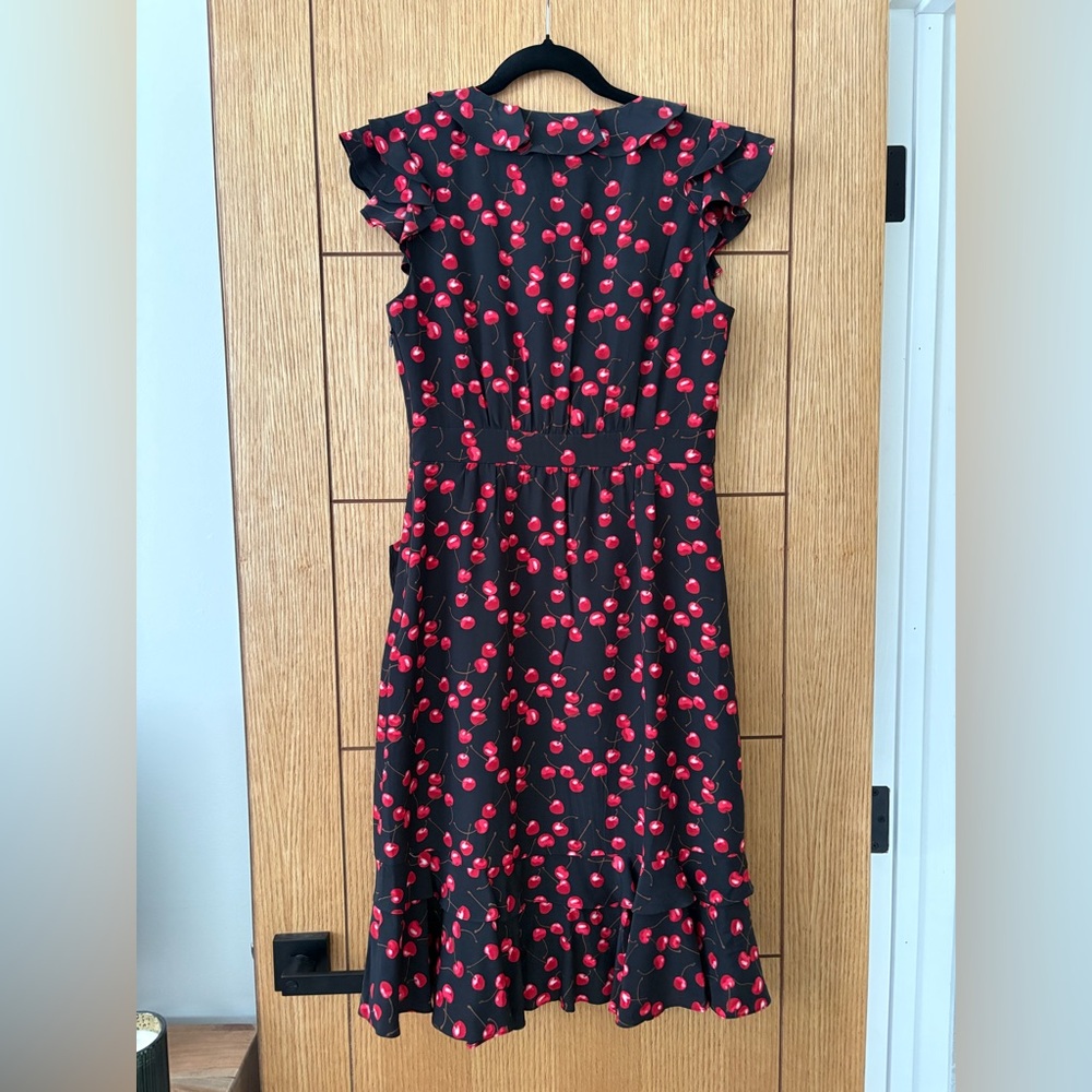 J. Crew 100% Silk Cherry Dress - Picture 5 of 14